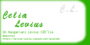 celia levius business card